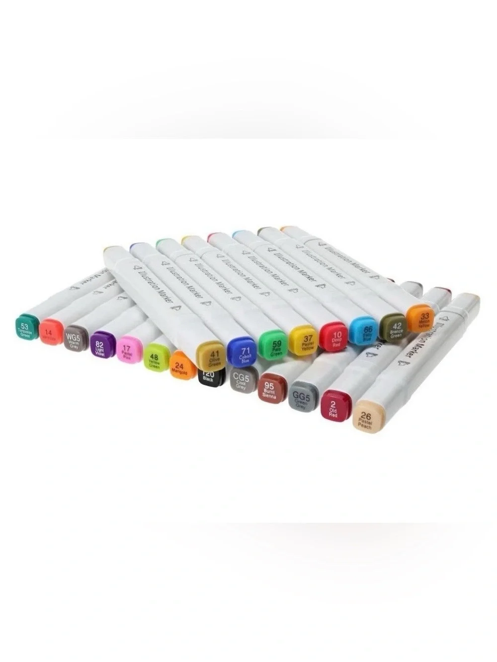 21 Count Dual Tip Illustration Marker Set NWT